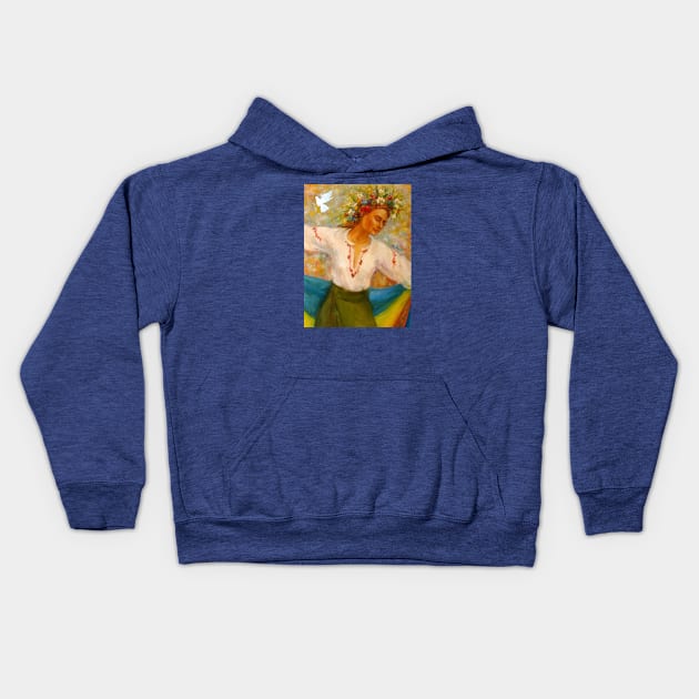 Design By Artist Living In Dnipro, Ukraine Kids Hoodie by The Christian Left